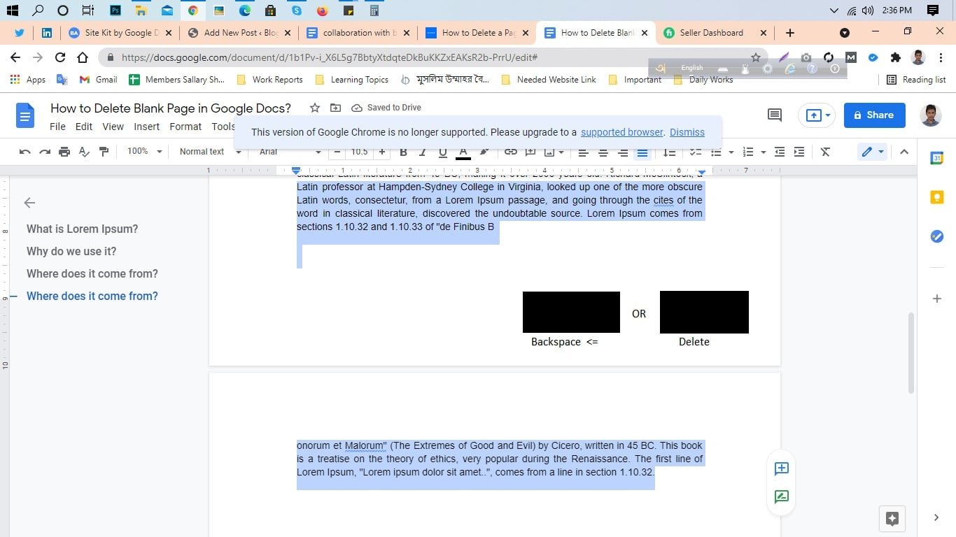 How To Delete Blank Page In Google Docs Resume