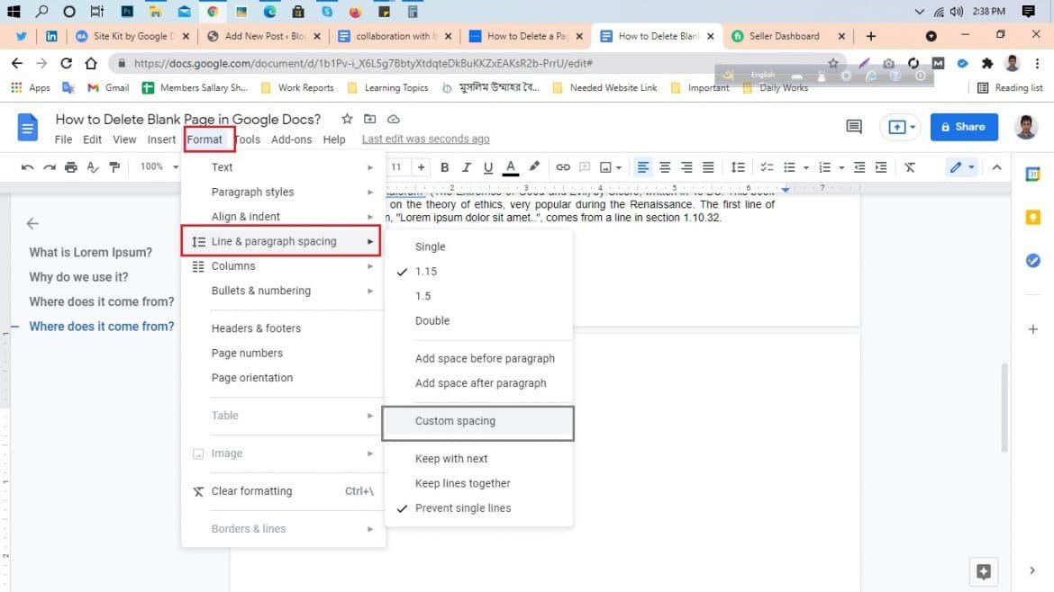 How To Delete Blank Page In Google Docs Blog Academy