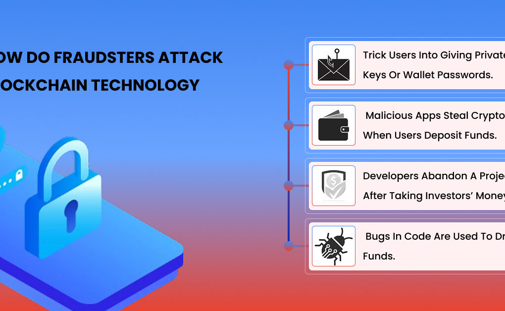 How do fraudsters attack blockchain technology