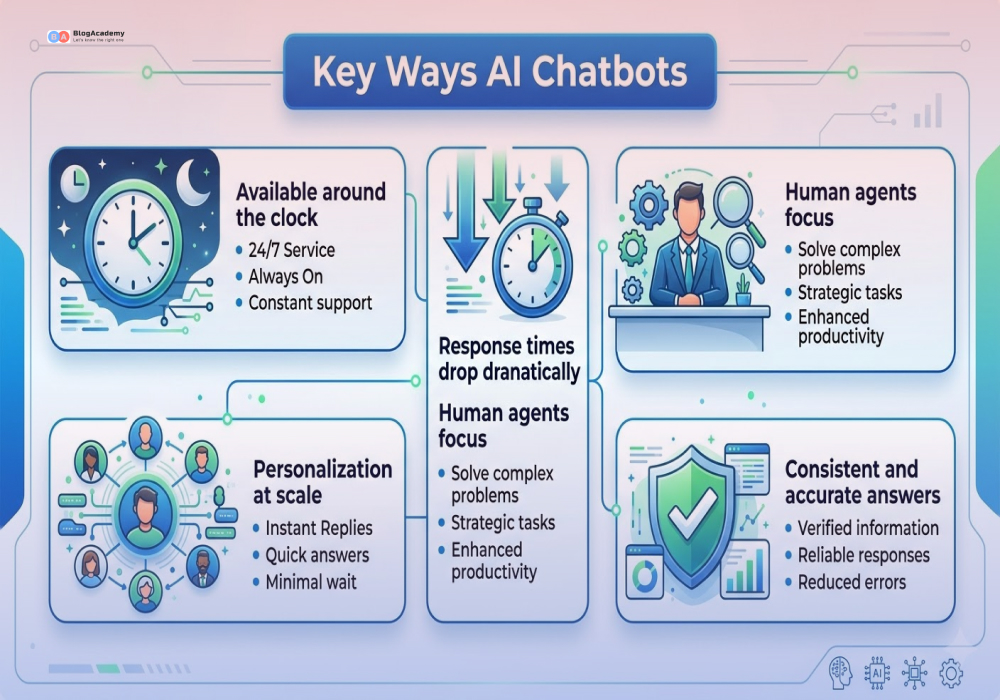 Key Ways AI Chatbots Improve Customer Service